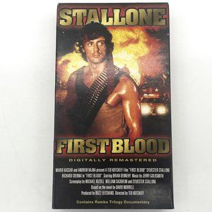 Vintage 1982 Rambo-First Blood Sylveter Stallone Digitally‎ Remastered Bonus VHS